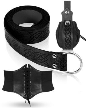1418 Renaissance Corset Waist Belt Medieval Viking Belt Medieval Leather
